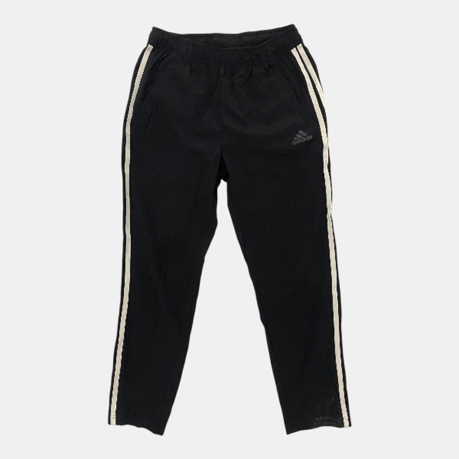 Adidas 3-Stripes Track Pants Black White Pre Owned
